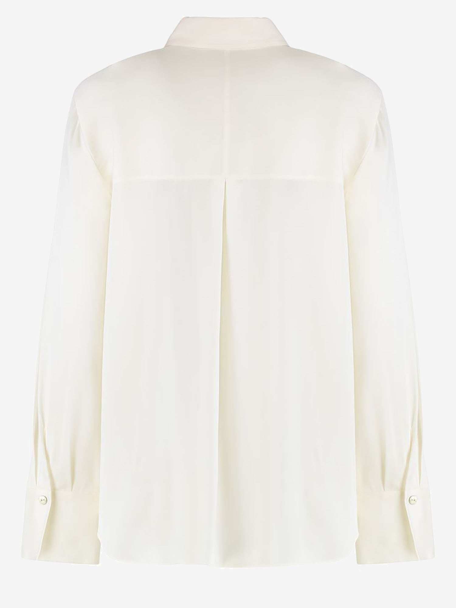 CAMICIA IN SETA STRETCH V101013150 101OWH VINCE 