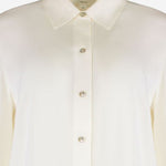 CAMICIA IN SETA STRETCH V101013150 101OWH VINCE 