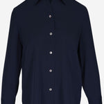 CAMICIA IN SETA STRETCH V101013150 403CBL VINCE 