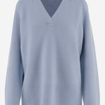 MAGLIONE POLO IN MISTO LANA E CASHMERE STRETCH V167379835 404PAC VINCE 