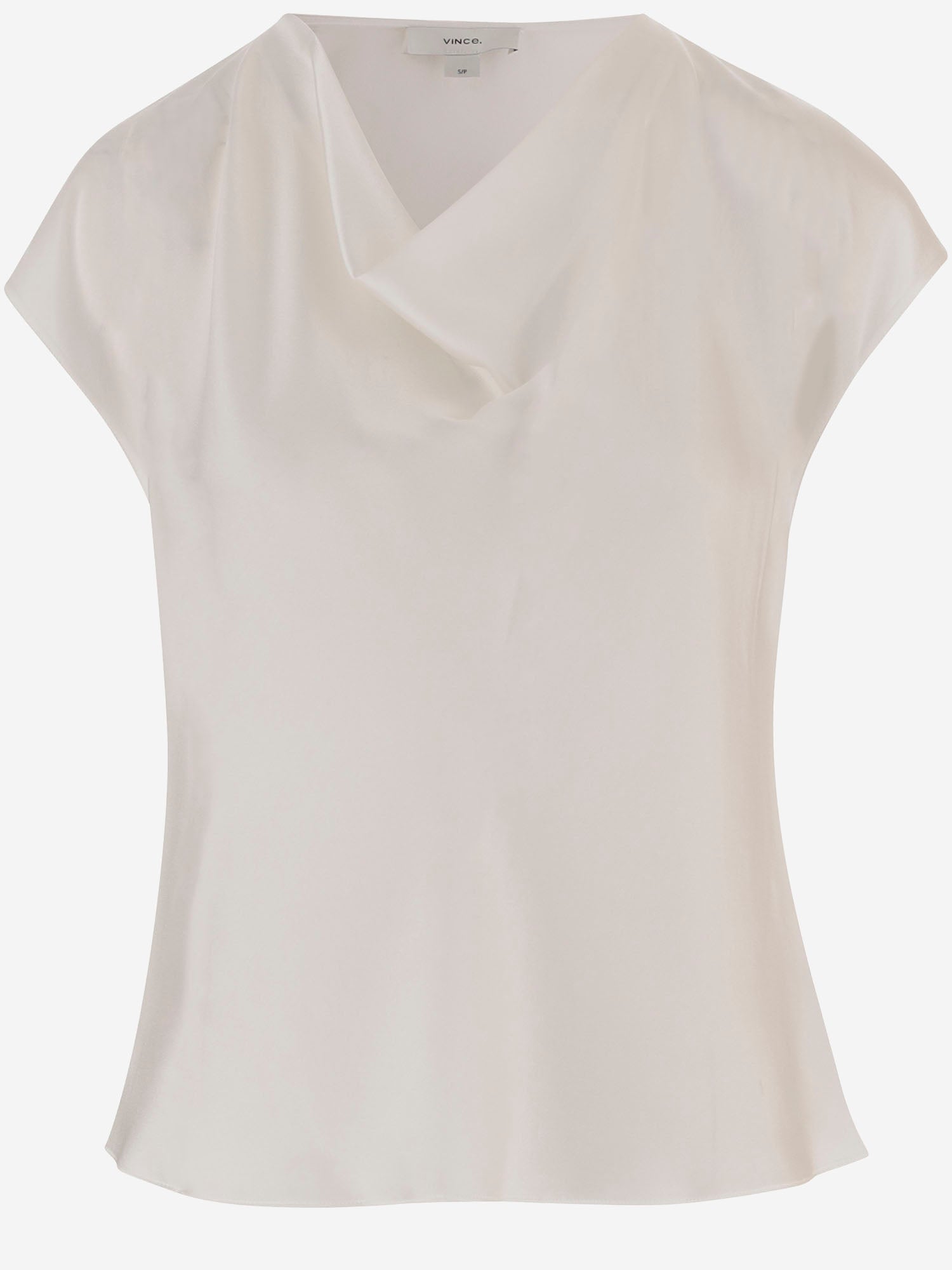 CAMICIA IN RASO DI SETA V796112595 101OWH VINCE 
