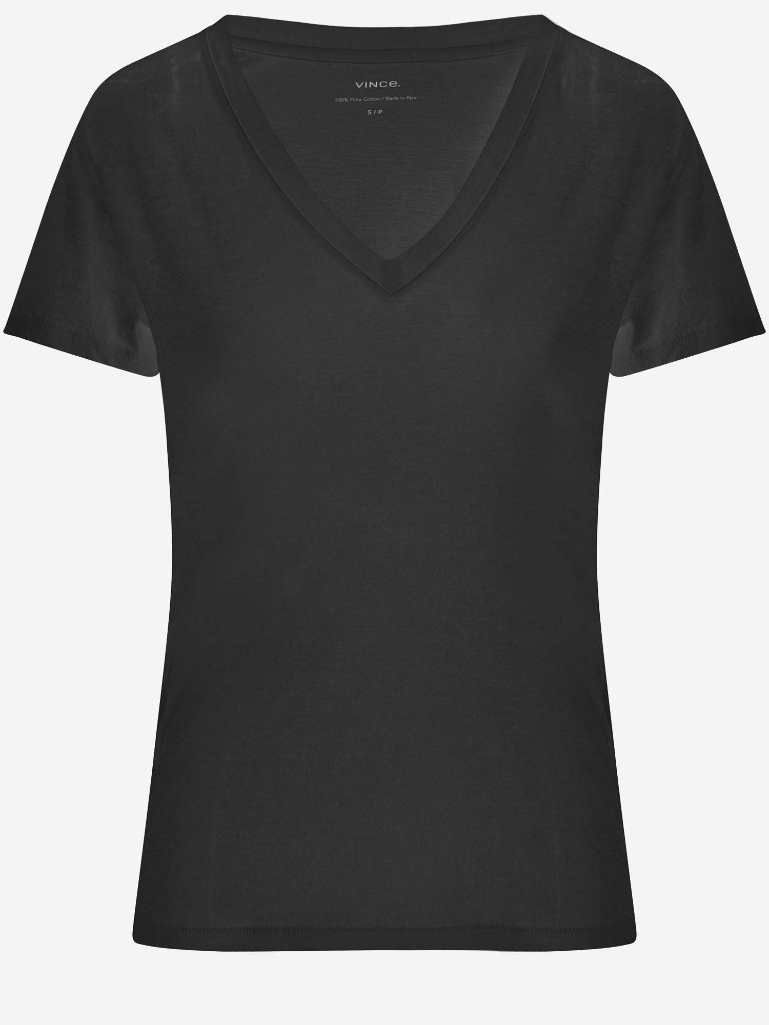 T-SHIRT IN COTONE VR59283148 001BLK VINCE 
