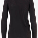 Maglia in cotone semi trasparente VR60783189 001BLK VINCE 