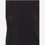 Maglia in cotone semi trasparente VR60783189 001BLK VINCE 