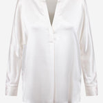 CAMICIA IN SETA CON SCOLLO A V VR84511926 137OWT VINCE 