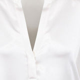 CAMICIA IN SETA CON SCOLLO A V VR84511926 137OWT VINCE 
