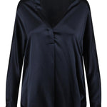 CAMICIA IN SETA CON SCOLLO A V VR84511926 403CBL VINCE 