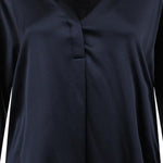 CAMICIA IN SETA CON SCOLLO A V VR84511926 403CBL VINCE 