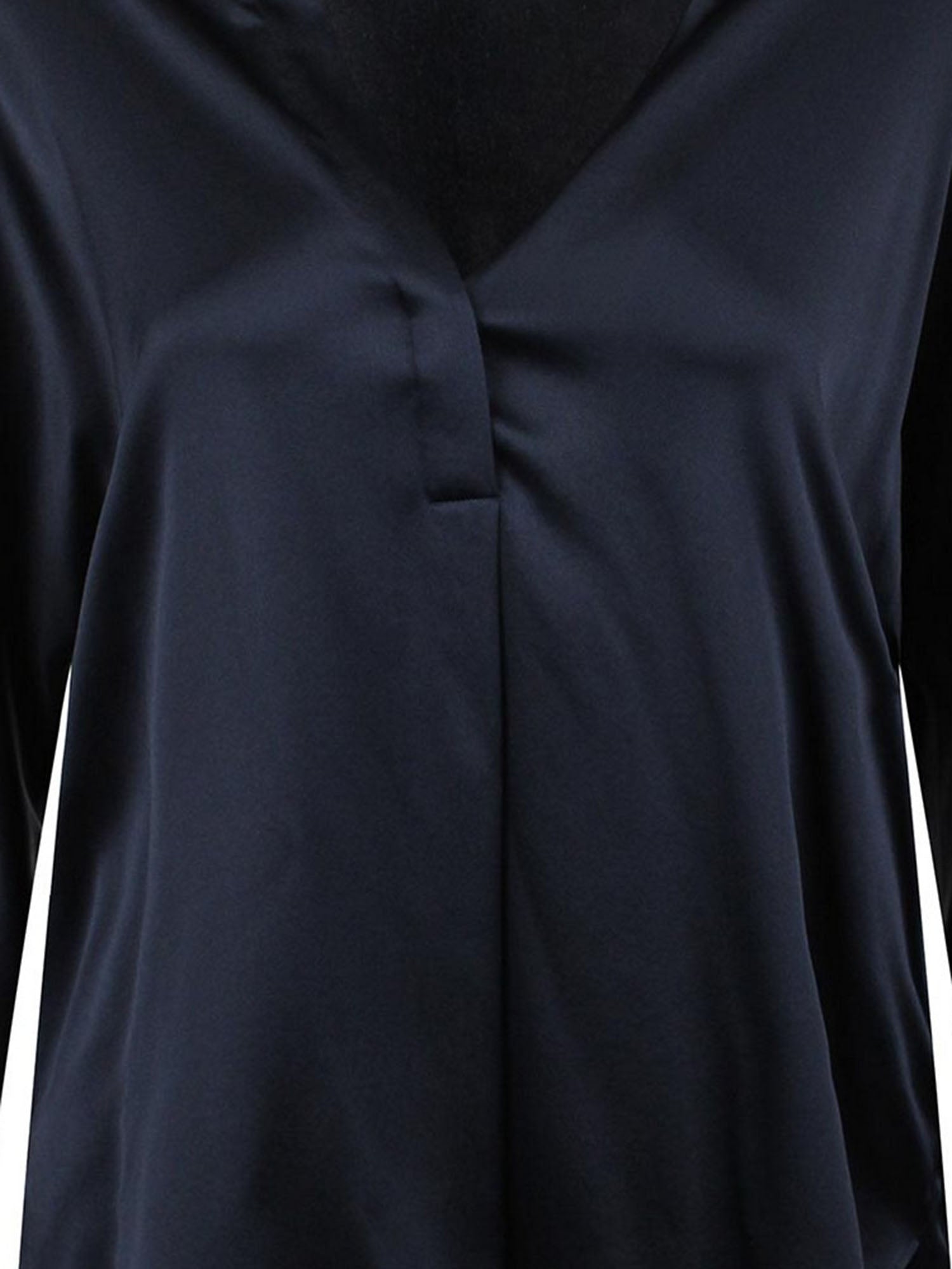 CAMICIA IN SETA CON SCOLLO A V VR84511926 403CBL VINCE 