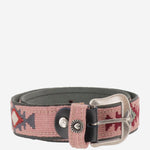 CINTURA IN PELLE E TESSUTO AZTECA LTPINK WAITZ 