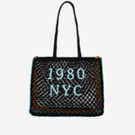 BORSA SHOPPING ULYSS IN RAFIA ULYSS NOIR WILD 