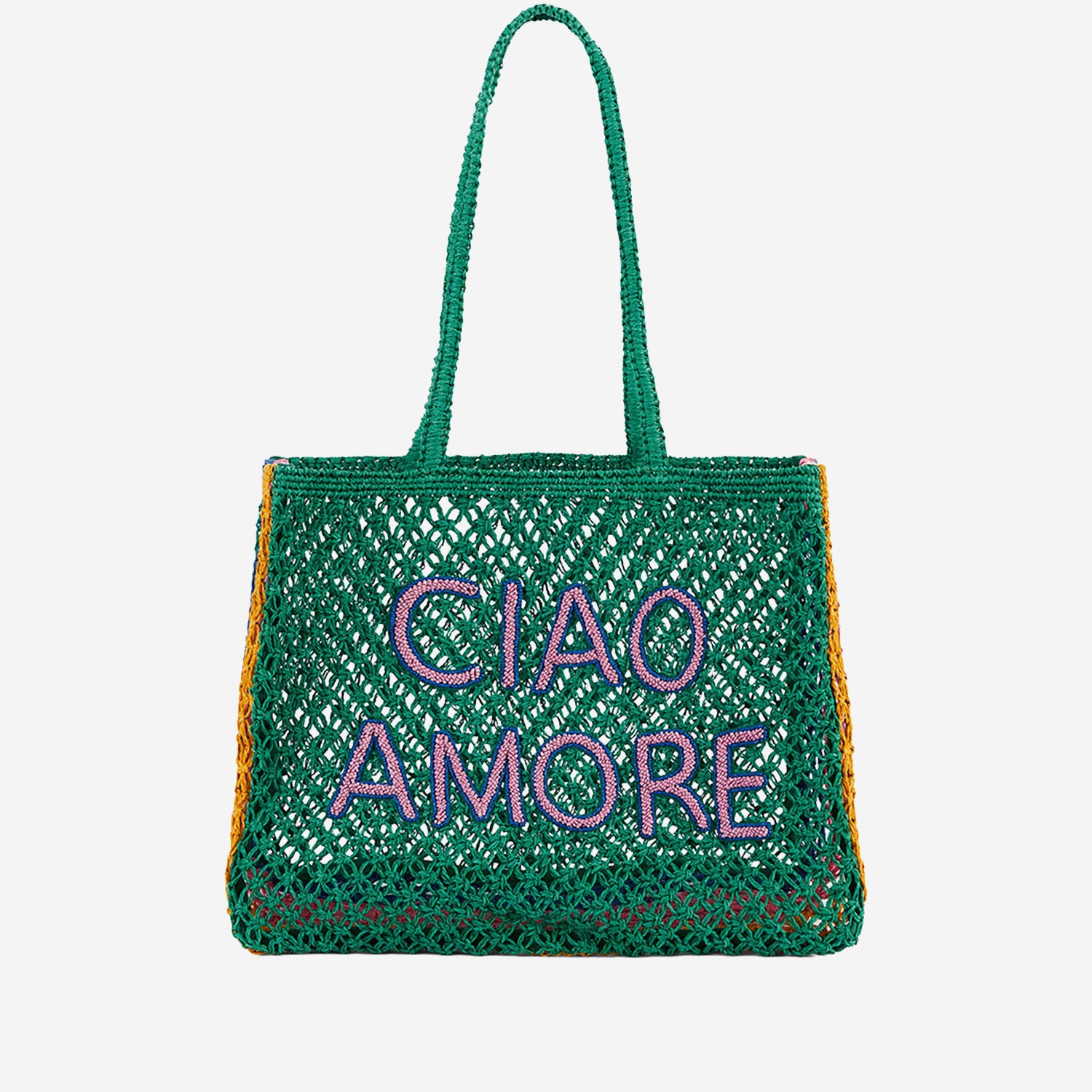 BORSA SHOPPING ULYSS IN RAFIA ULYSS VERT WILD 
