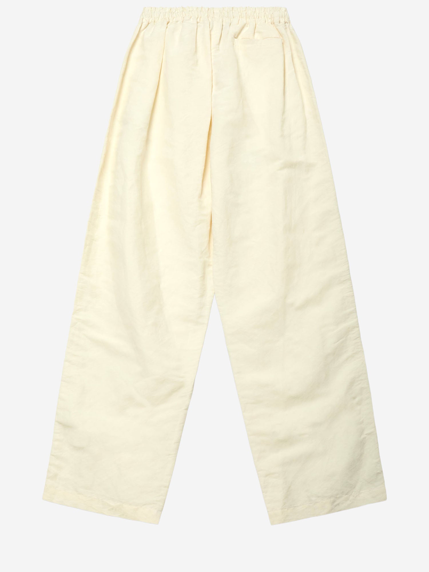 PANTALONI IN MISTO VISCOSA CON RICAMO FRONTALE WCBTM0081 065 WILLY CHAVARRIA 