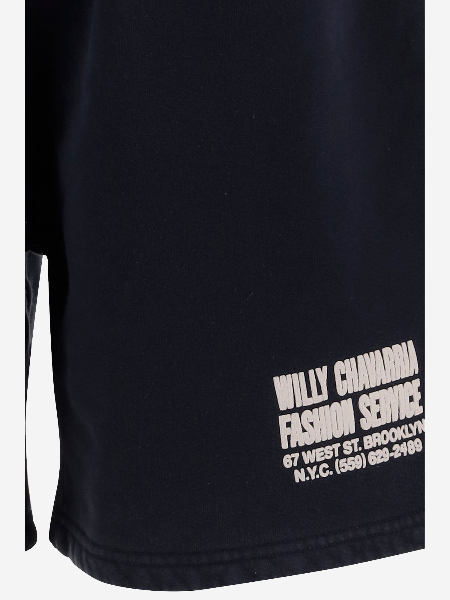 PANTALONI CORTI IN COTONE CON LOGO WCJSY0182 014 WILLY CHAVARRIA 