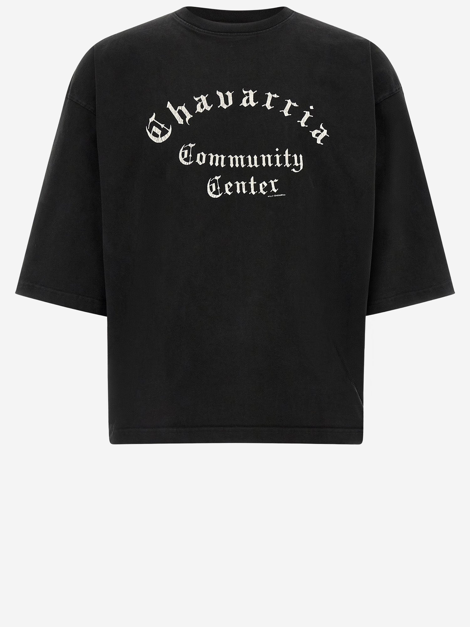 T-SHIRT IN COTONE CON LOGO WCJSY0200 001 WILLY CHAVARRIA 
