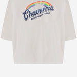 T-SHIRT IN COTONE CON STAMPA ARCOBALENO WCJSY0207 000 WILLY CHAVARRIA 