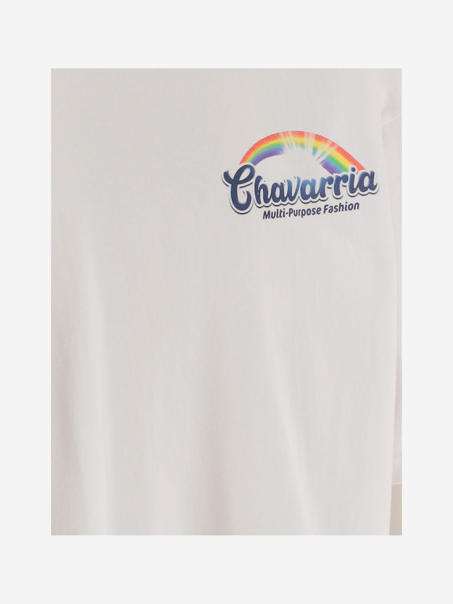 T-SHIRT IN COTONE CON STAMPA ARCOBALENO WCJSY0207 000 WILLY CHAVARRIA 