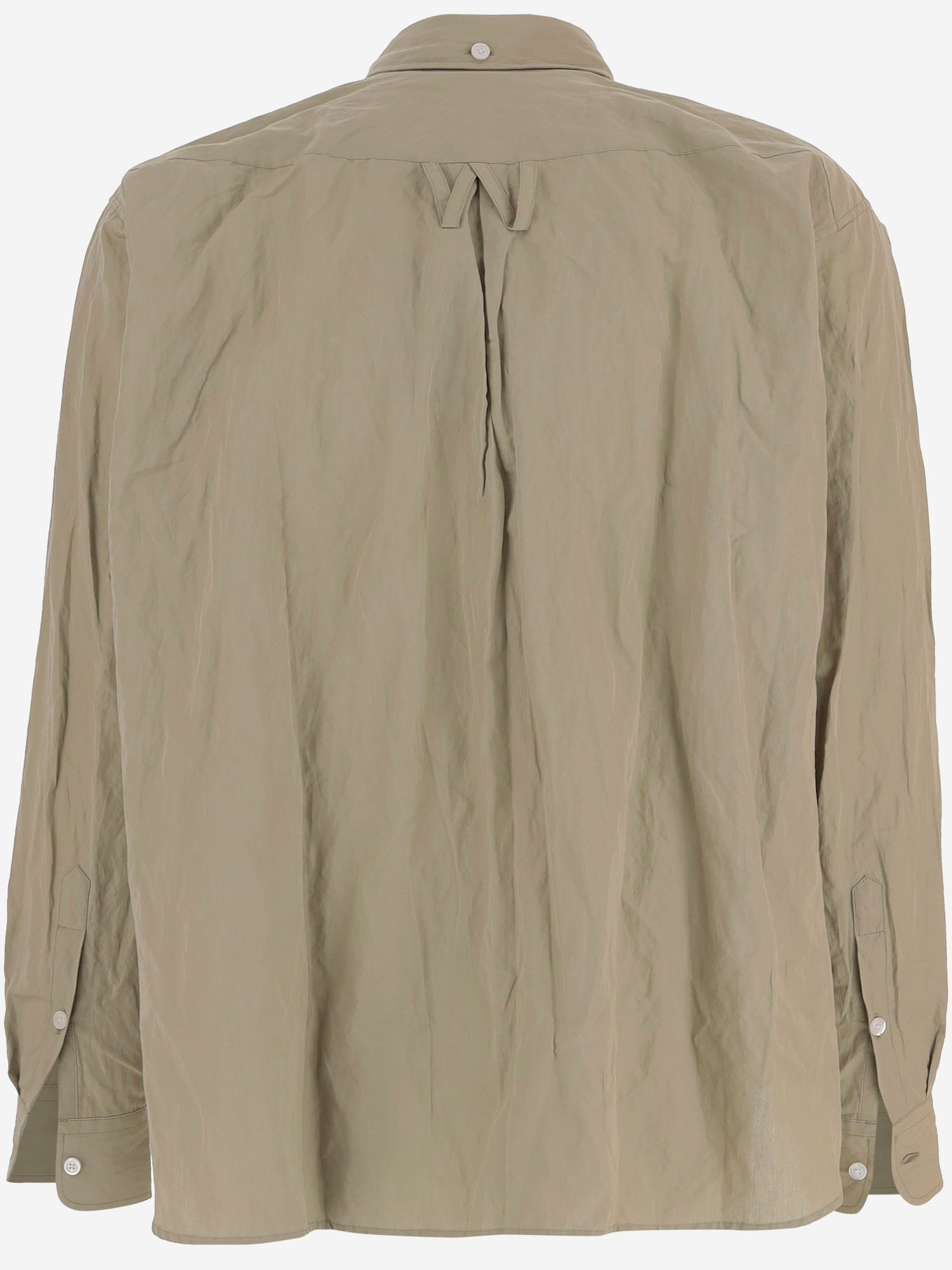 CAMICIA IN MISTO COTONE CON TEXTURE STROPICCIATA WCSHT0057 067 WILLY CHAVARRIA 