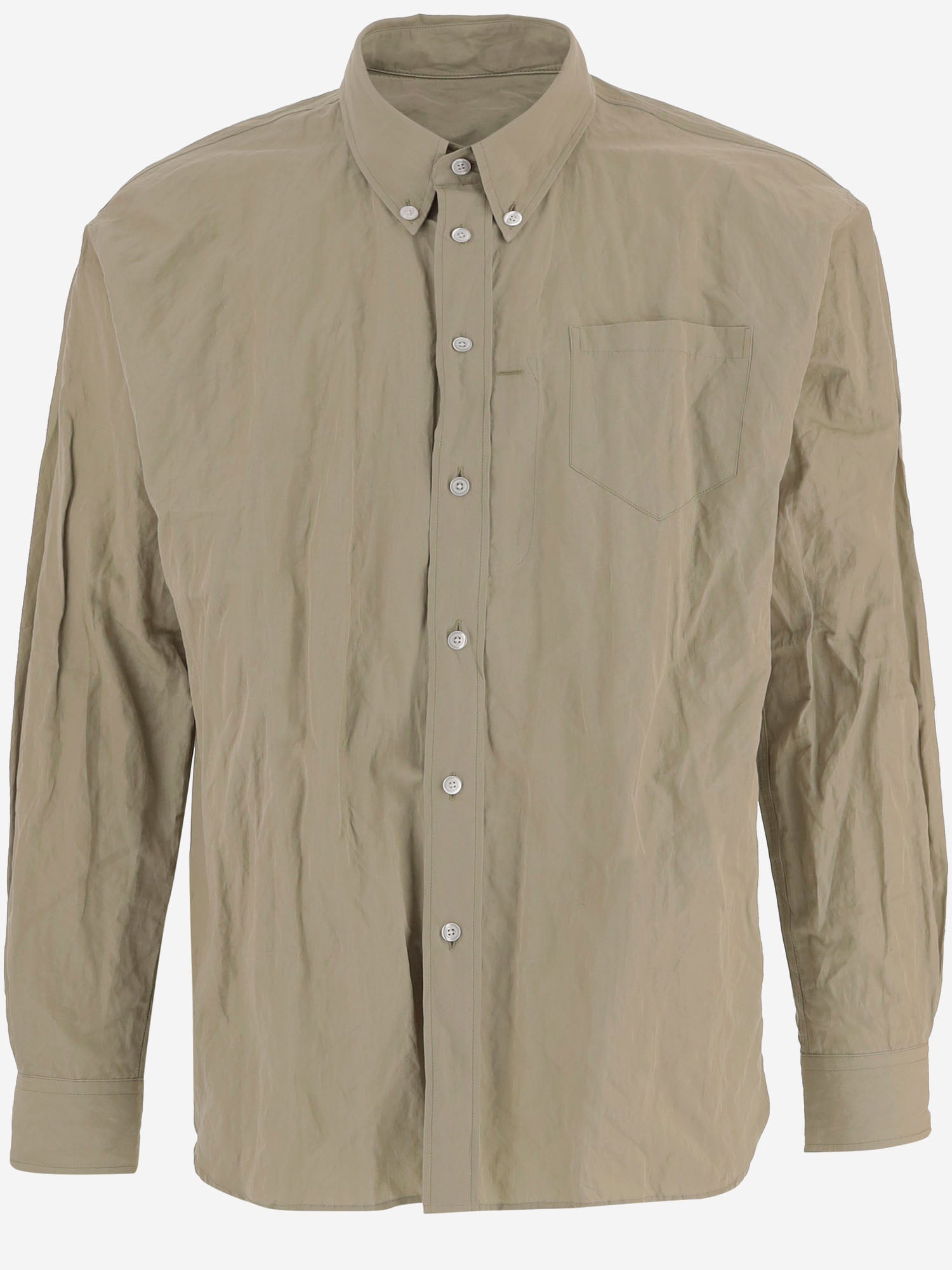 CAMICIA IN MISTO COTONE CON TEXTURE STROPICCIATA WCSHT0057 067 WILLY CHAVARRIA 