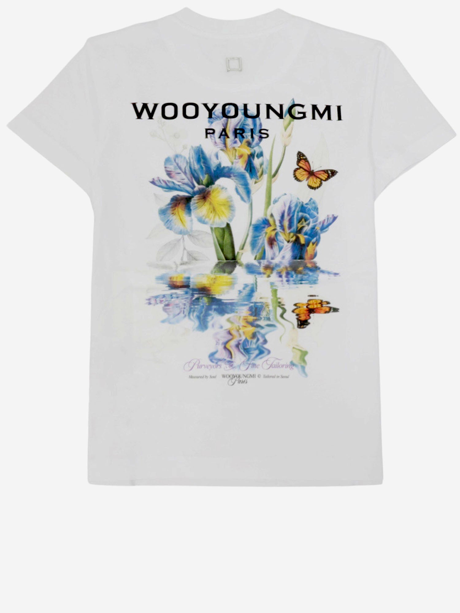 T-SHIRT IN COTONE CON STAMPA POSTERIORE M261TS06 701W WOOYOUNGMI 