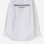 CAMICIA IN COTONE CON LOGO W261SH07 811W WOOYOUNGMI 