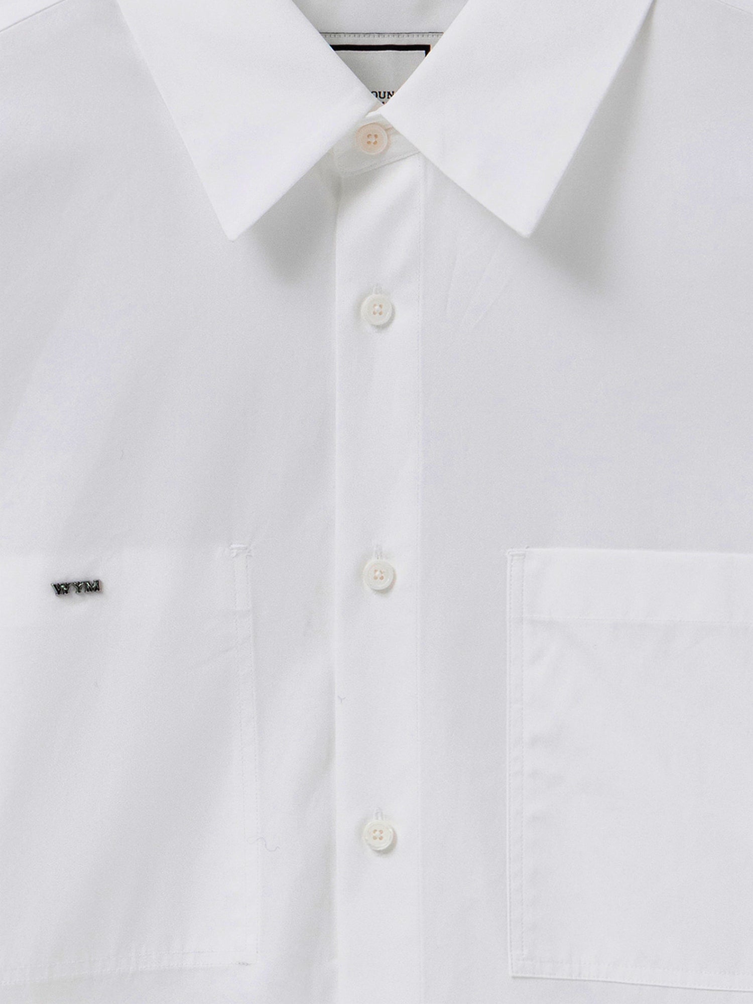 CAMICIA IN COTONE CON LOGO W261SH07 811W WOOYOUNGMI 