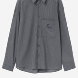 CAMICIA IN MISTO COTONE CON MOTIVO A RIGHE W261SH14 841B WOOYOUNGMI 