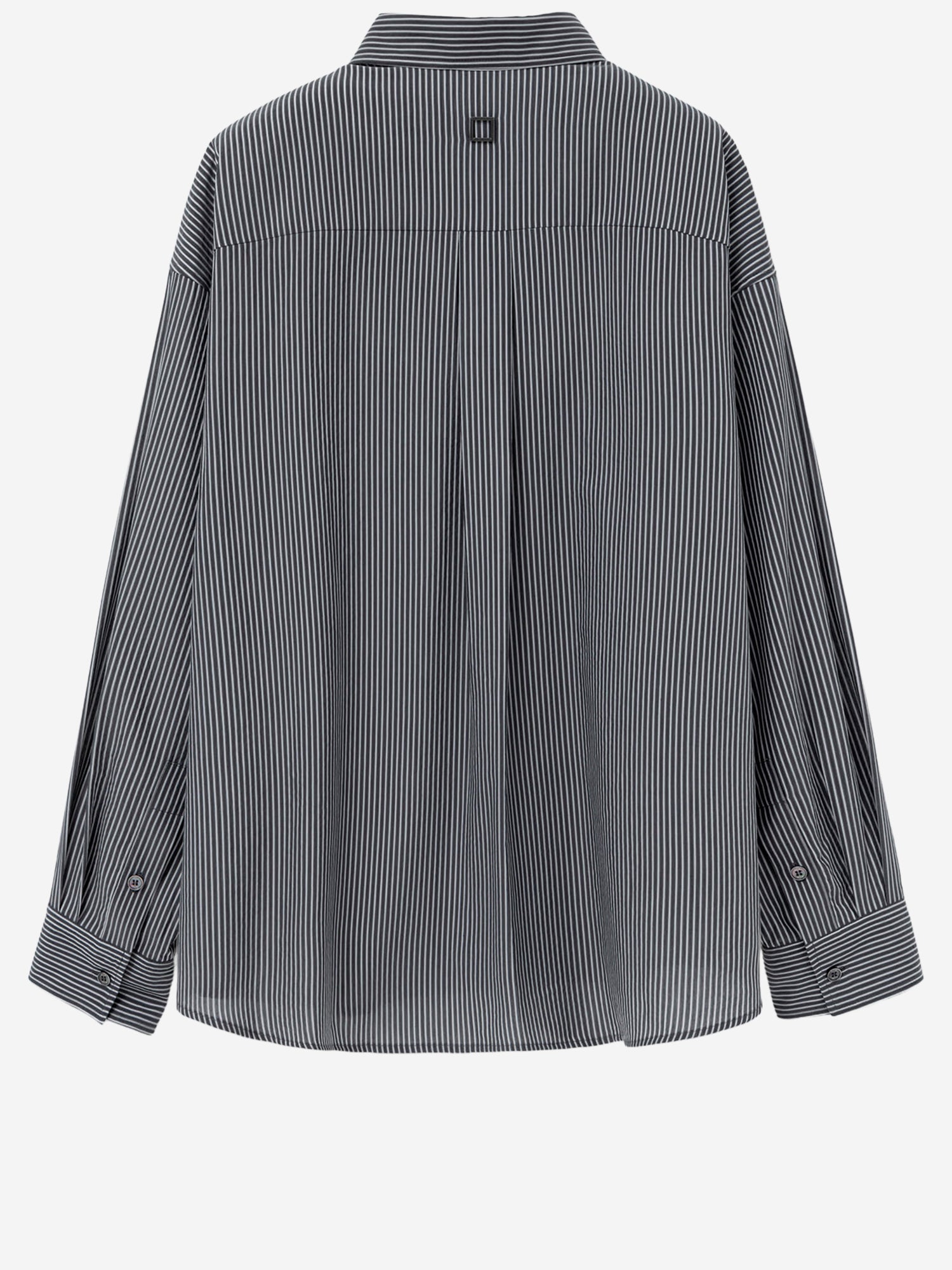 CAMICIA IN MISTO COTONE CON MOTIVO A RIGHE W261SH14 841B WOOYOUNGMI 
