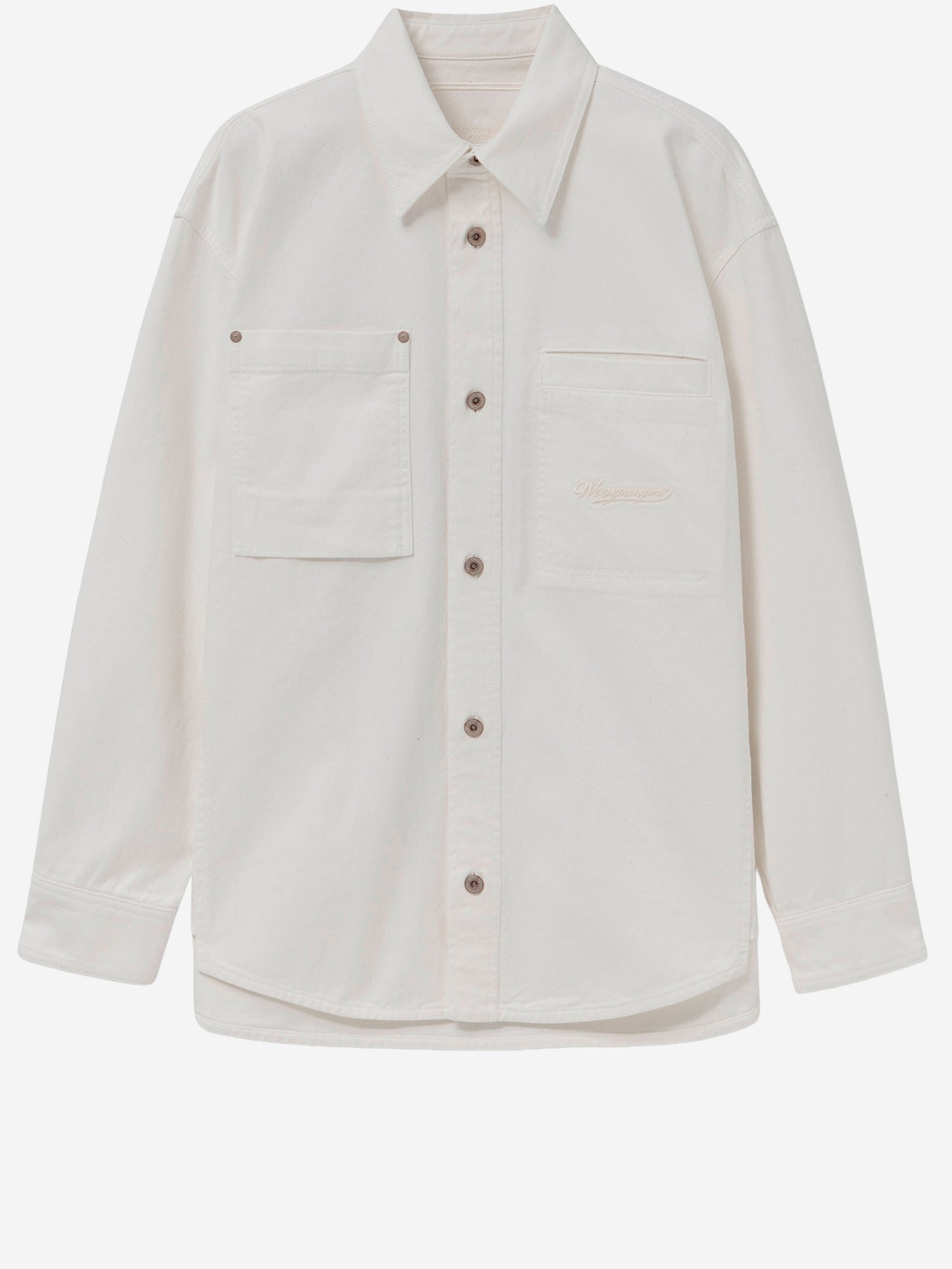CAMICIA IN COTONE CON LOGO W261SH26 881I WOOYOUNGMI 