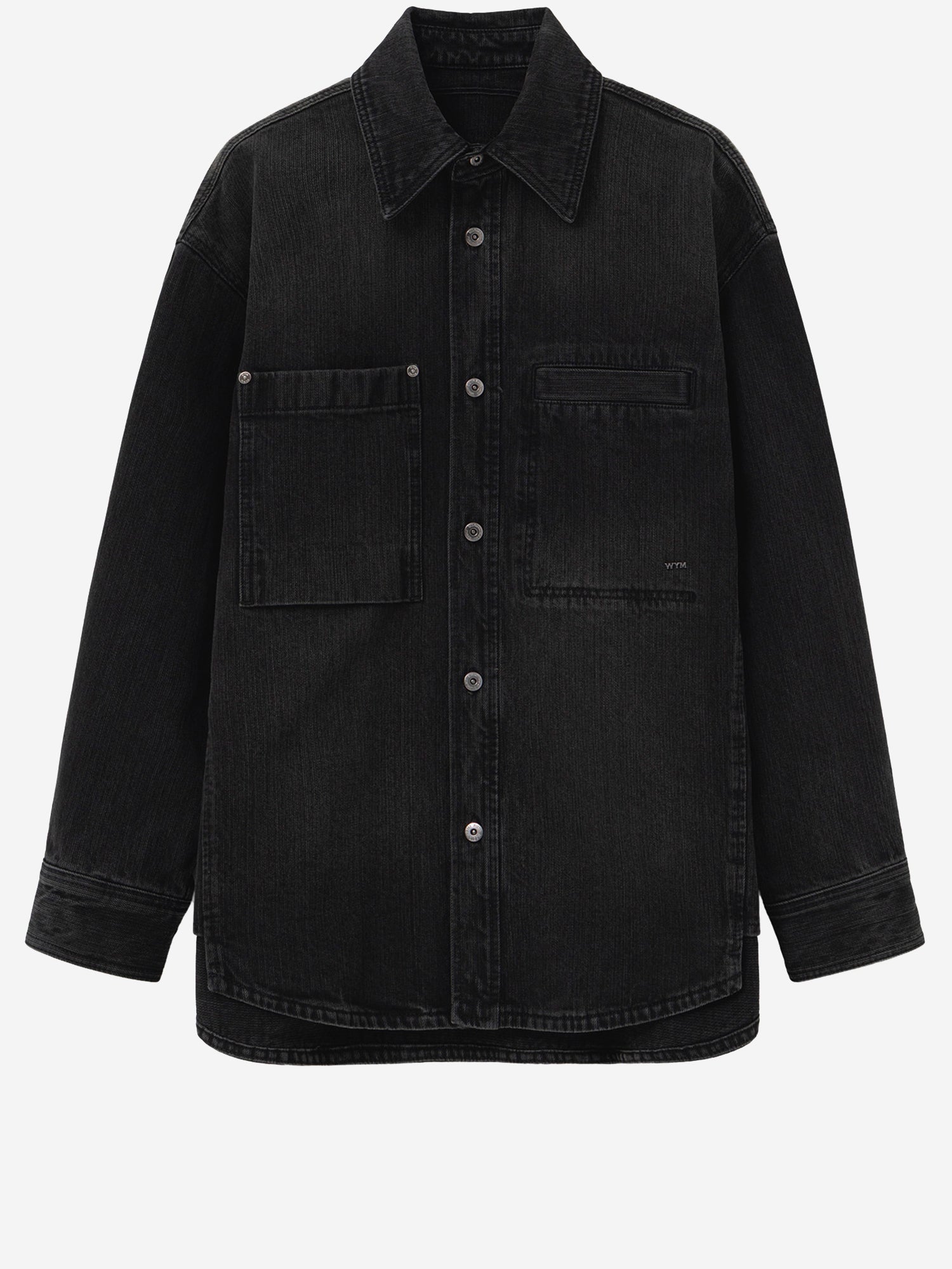 CAMICIA IN COTONE CON LOGO W261SH27 970B WOOYOUNGMI 
