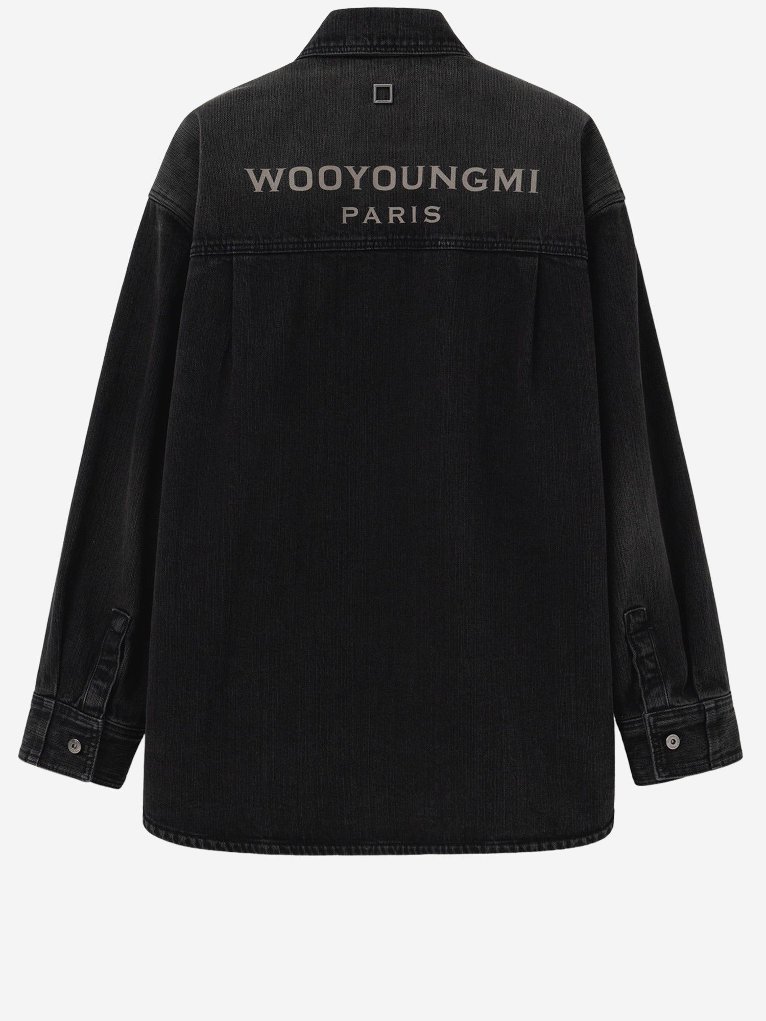 CAMICIA IN COTONE CON LOGO W261SH27 970B WOOYOUNGMI 
