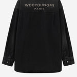 CAMICIA IN COTONE CON LOGO W261SH27 970B WOOYOUNGMI 