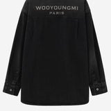 CAMICIA IN COTONE CON LOGO W261SH27 970B WOOYOUNGMI 