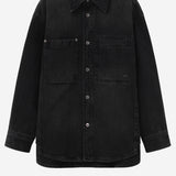 CAMICIA IN COTONE CON LOGO W261SH27 970B WOOYOUNGMI 