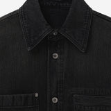 CAMICIA IN COTONE CON LOGO W261SH27 970B WOOYOUNGMI 