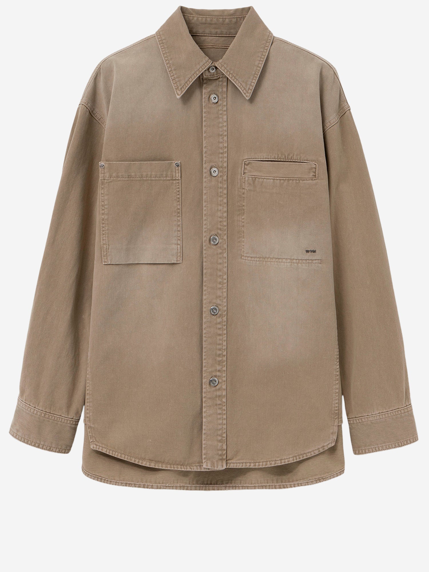CAMICIA IN COTONE CON LOGO W261SH27 981E WOOYOUNGMI 