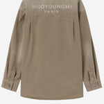 CAMICIA IN COTONE CON LOGO W261SH27 981E WOOYOUNGMI 