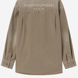 CAMICIA IN COTONE CON LOGO W261SH27 981E WOOYOUNGMI 