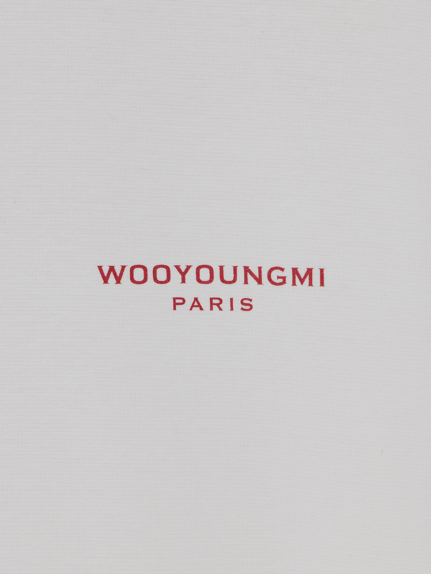 T-SHIRT IN COTONE CON LOGO W261TS09 714W WOOYOUNGMI 