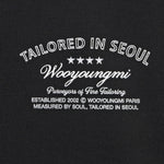 TSHIRT nera in cotone W261TS29 708B WOOYOUNGMI 