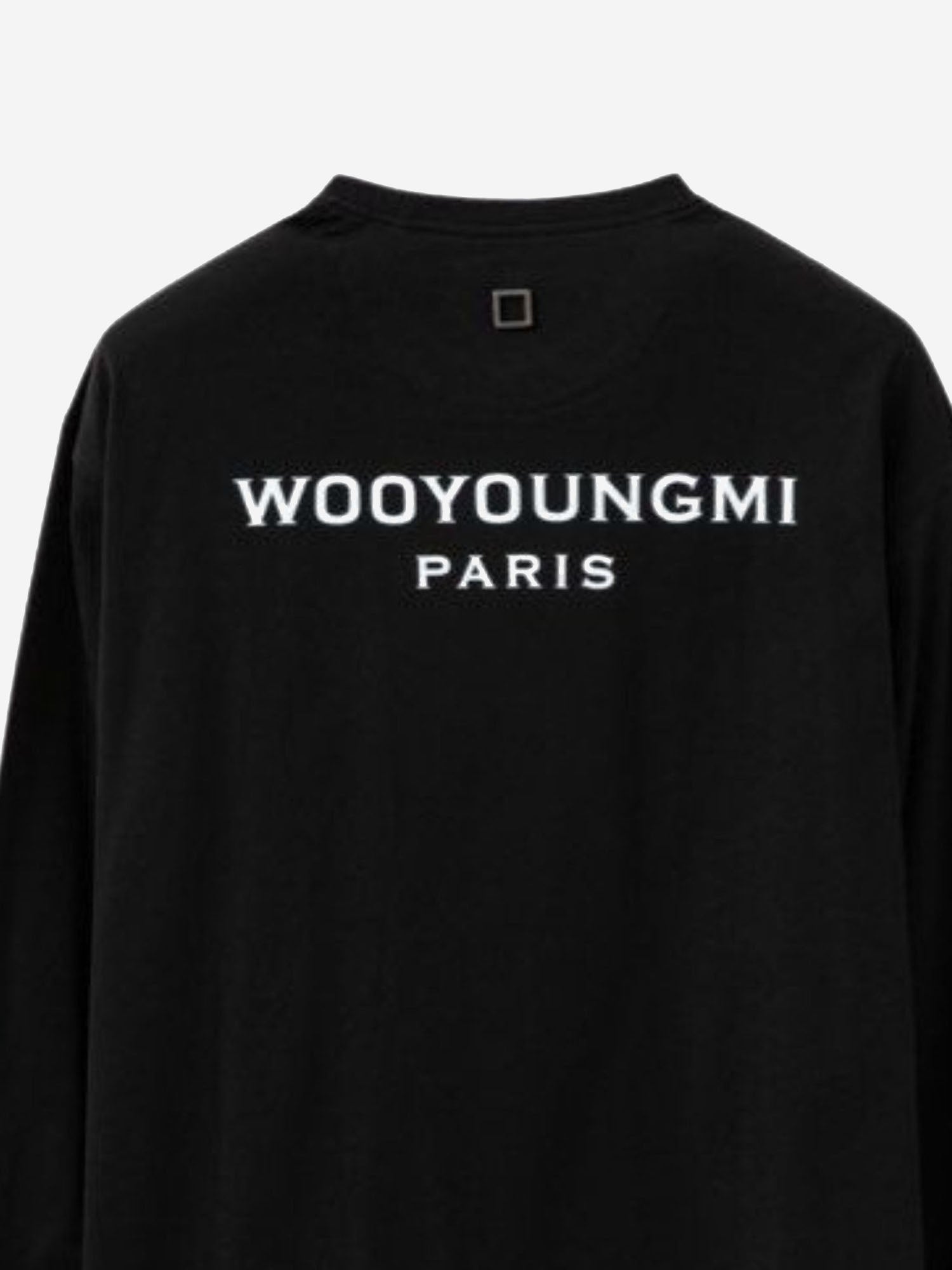 MAGLIA IN COTONE CON LOGO W261TS51 713B WOOYOUNGMI 
