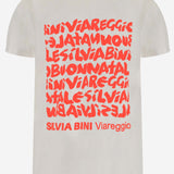 T-SHIRT STAMPA NATALE TSHIRTNATALE WHITE BINI SILVIA 