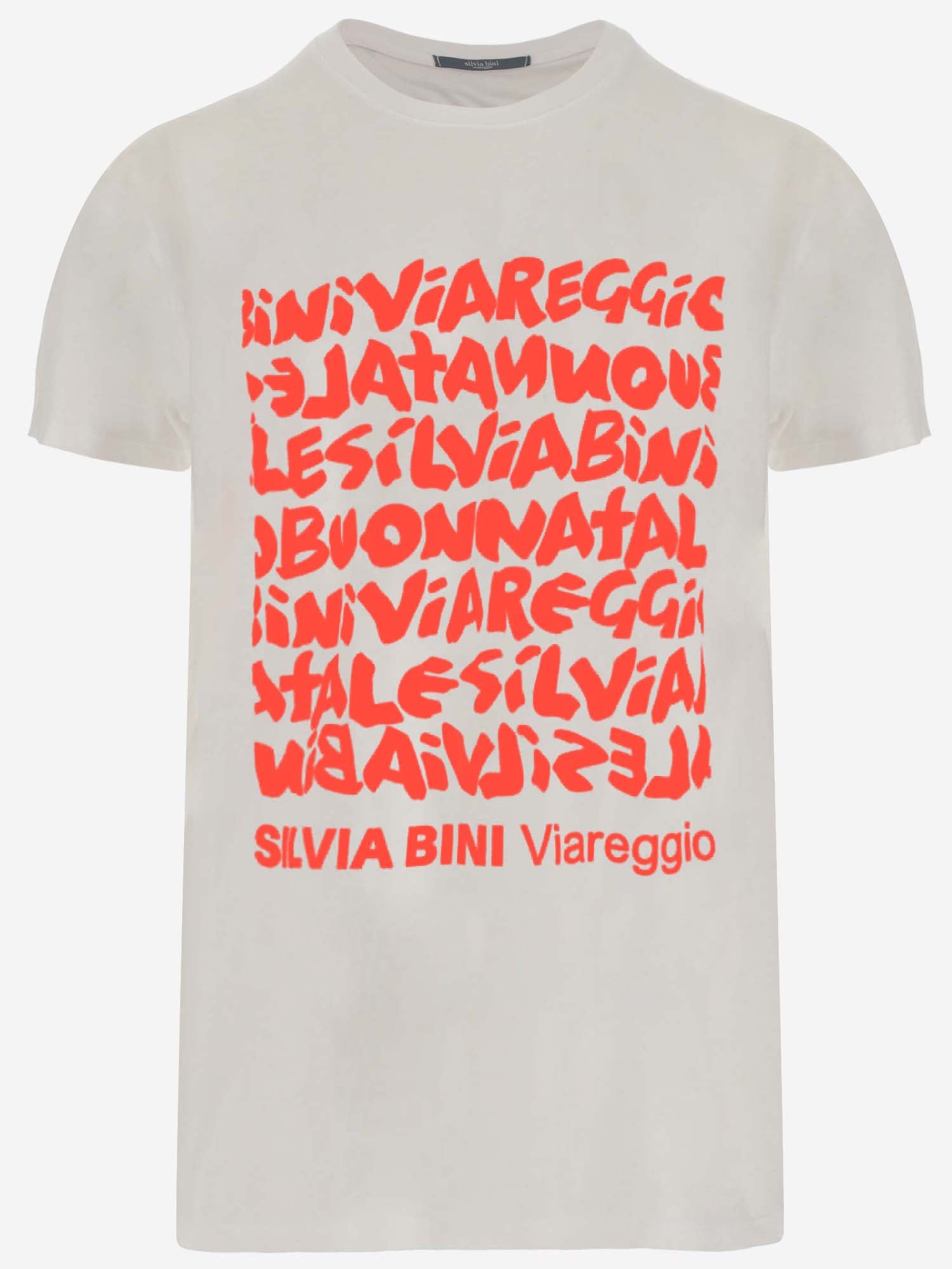 T-SHIRT STAMPA NATALE TSHIRTNATALE WHITE BINI SILVIA 