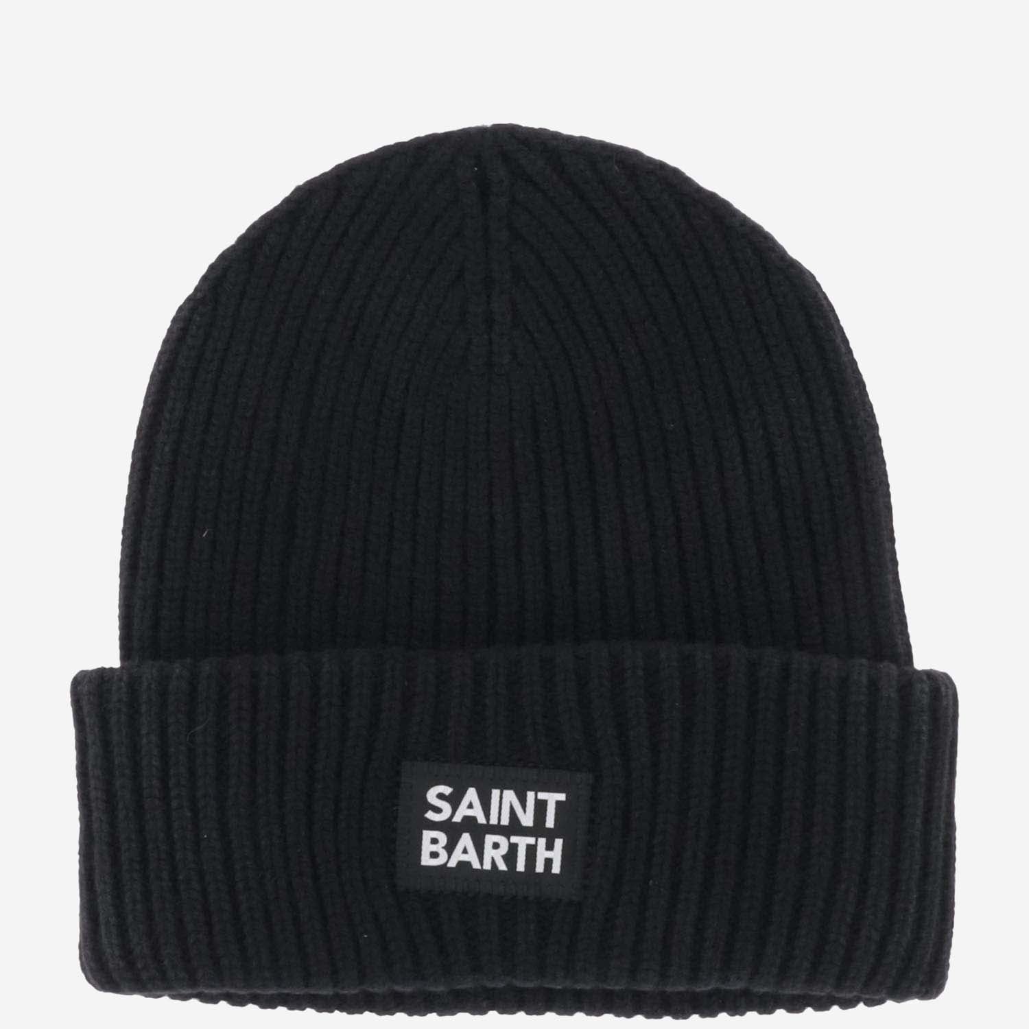 BEANIE IN MISTO LANA CON LOGO BRR0002 00807E MC2 SAINT BARTH 