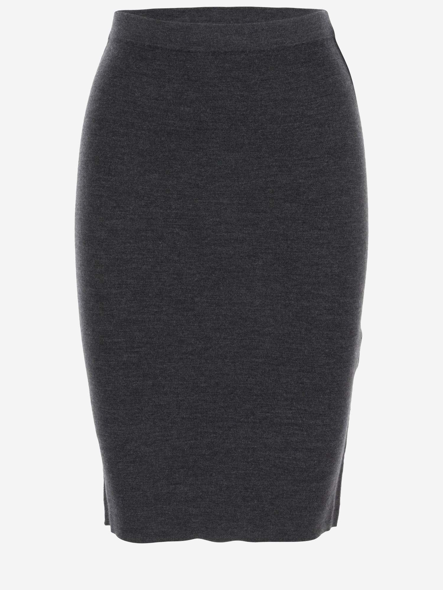 GONNA A TUBINO IN LANA CASHMERE E SETA 762406 Y76JC1206 SAINT LAURENT 