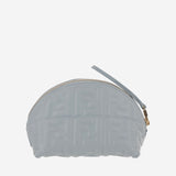 POCHETTE IN PELLE CON MOTIVO FF 8N0208AT4Q F1NPU FENDI 