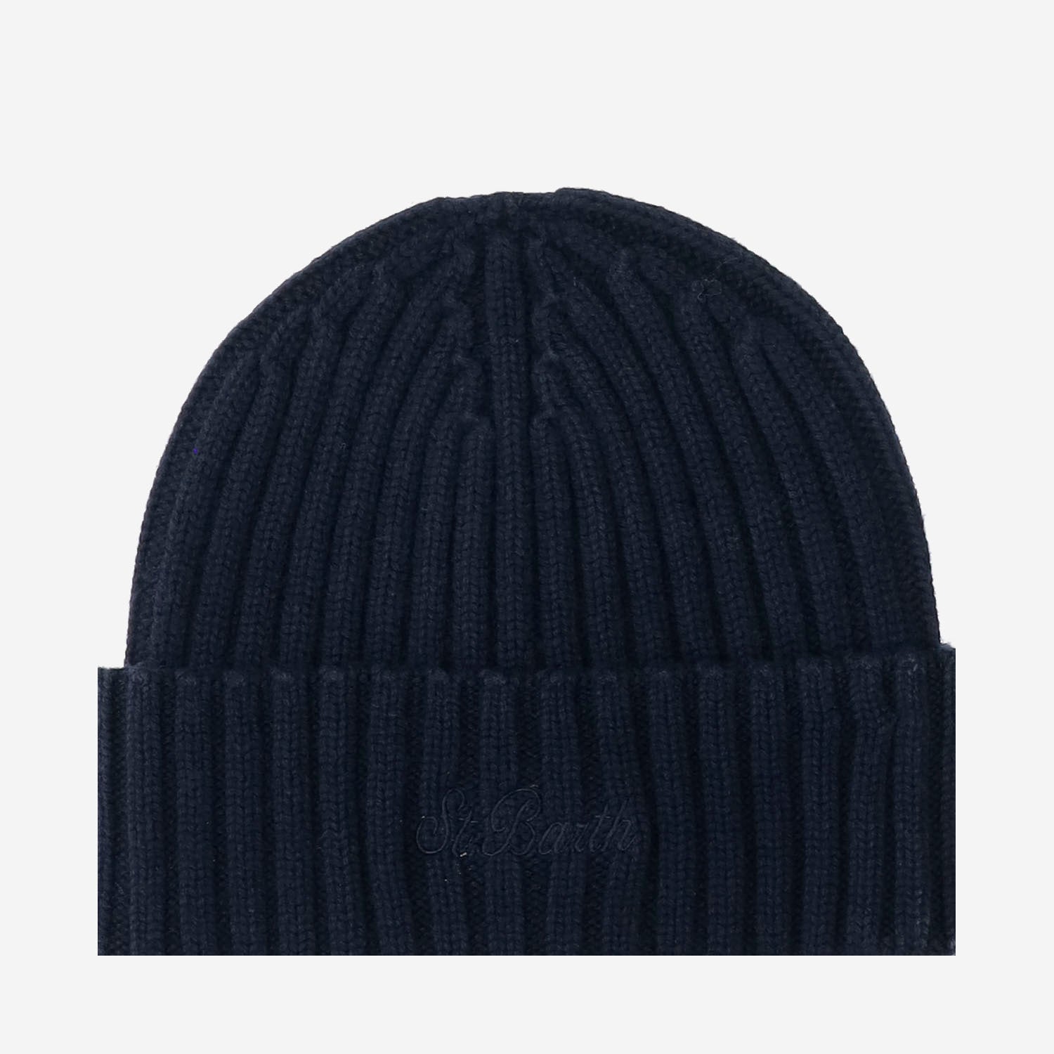 BEANIE IN MISTO LANA CON LOGO WENGEN 00010G MC2 SAINT BARTH 