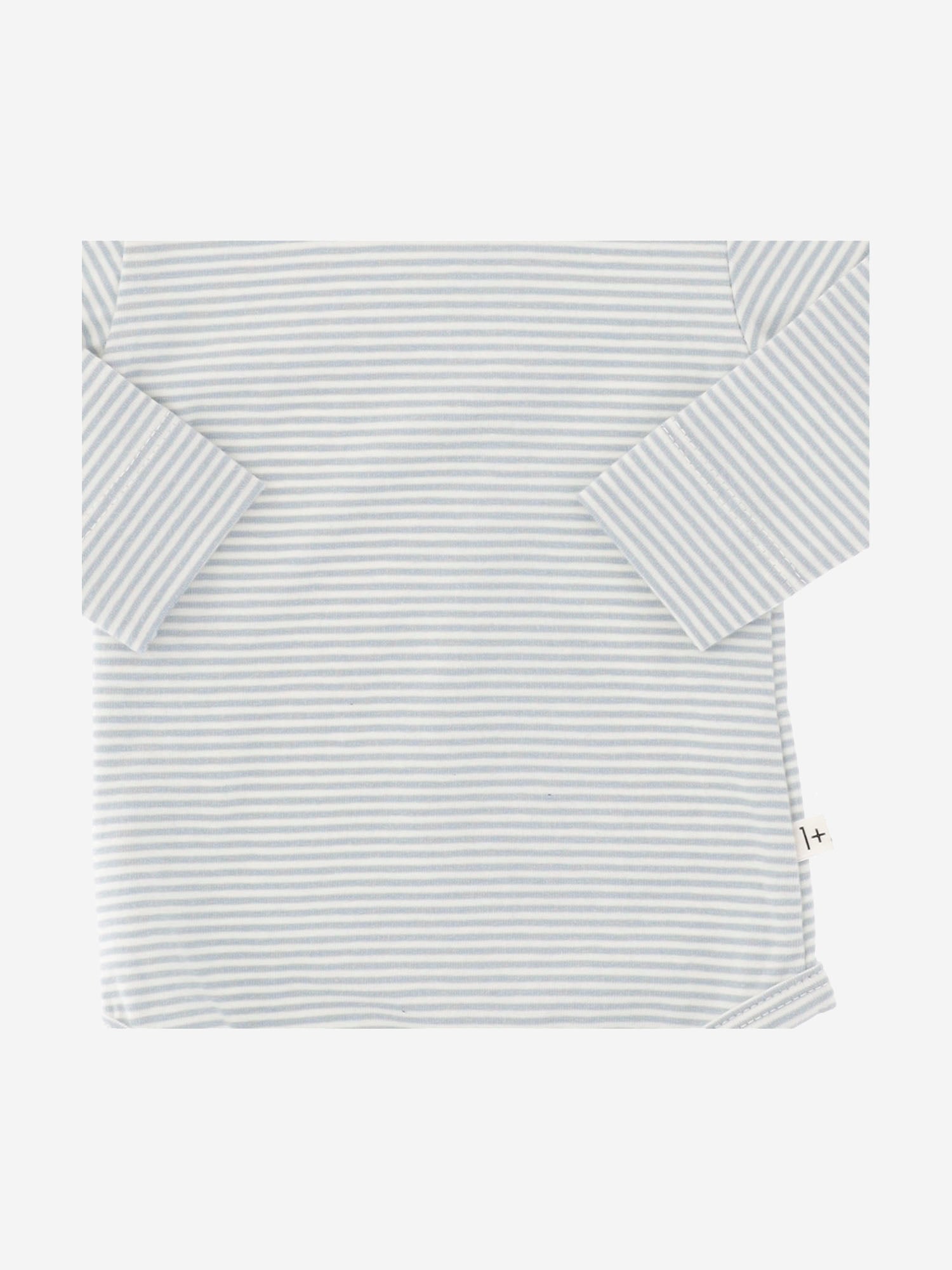 BODY A RIGHE IN COTONE STRETCH 25W020 NUVOLA 1+ IN THE FAMILY KIDS 