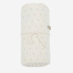 COPERTA BIKA CON MOTIVO A CUORI 25W053 ECRU 1+ IN THE FAMILY KIDS 