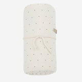 COPERTA BIKA CON MOTIVO A CUORI 25W053 ECRU 1+ IN THE FAMILY KIDS 